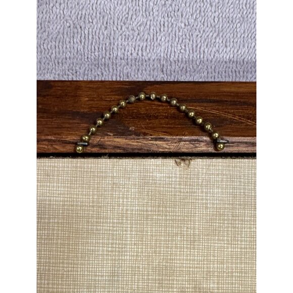 VTG Kay Dee 100% Pure Linen Handprint Hope Valley RN15424 Framed Wall Art 16" - Picture 5 of 9